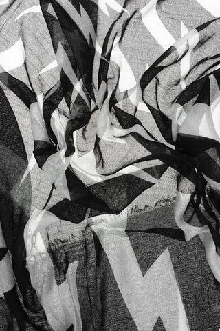 printed FAIRISLE THUNDERBOLT foulard