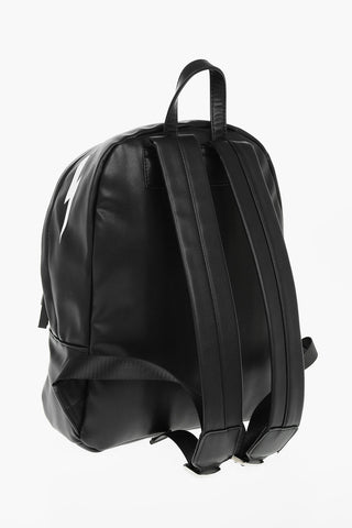 faux leather TIGER BOLTS backpack