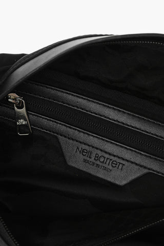 faux leather trimmings nylon bum bag