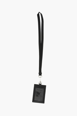 Removable Lanyard Leather Badge Holder