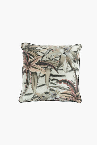 HOME Animal Ptterned Silk FLOWER TIGRESSE Pillow