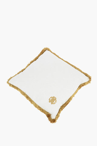 HOME Cuscino VELVET SKIN con Frange