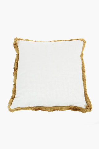 HOME Cuscino VELVET SKIN con Frange