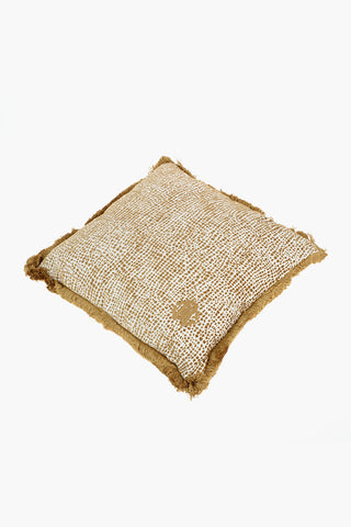 HOME Cuscino VELVET SKIN con Frange