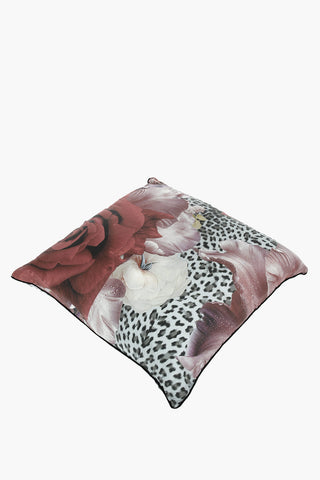 HOME Silk ROSE LEOPARD Pillow