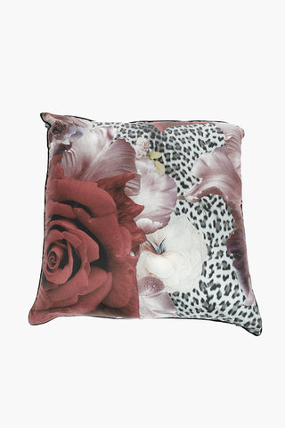 HOME Silk ROSE LEOPARD Pillow