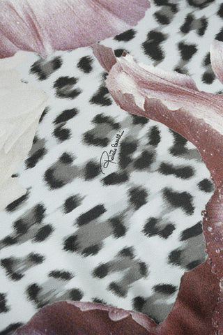 HOME Silk ROSE LEOPARD Pillow