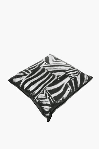 HOME Cuscino ZEBRA PATCH in Seta A Fantasia Animalier