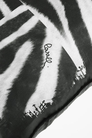 HOME Cuscino ZEBRA PATCH in Seta A Fantasia Animalier