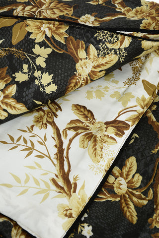 HOME Silk CHINA BIRDS Plaid