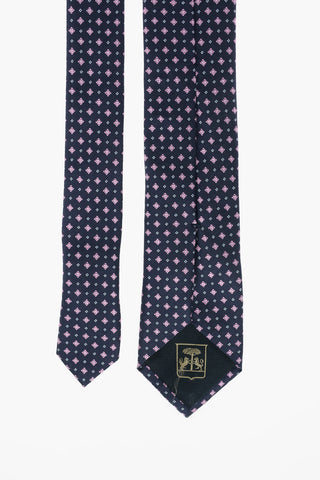 Embroidered Silk Kipper Tie