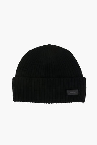 ZZEGNA solid color cashmere beanie