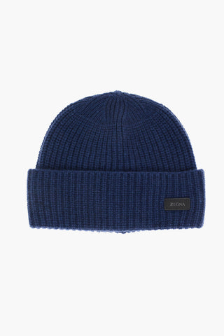 ZZEGNA solid color cashmere beanie