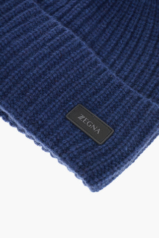 ZZEGNA solid color cashmere beanie