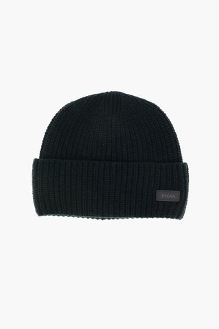 ZZEGNA solid color cashmere beanie