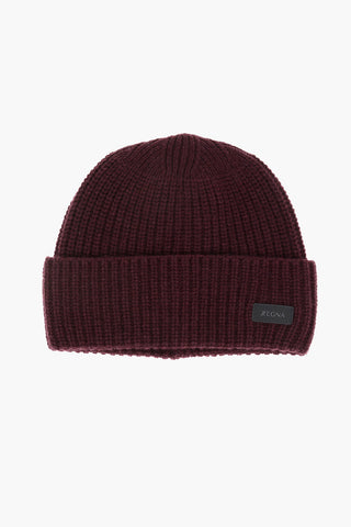 ZZEGNA solid color cashmere beanie