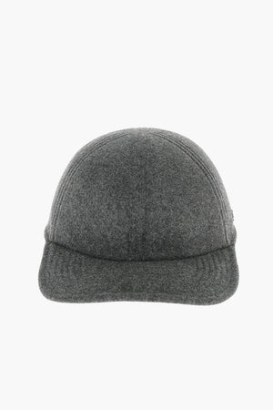 Cappello da Baseball in Lana con Interno in Pelle