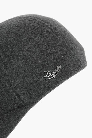 Wool Baseball Cap with Leather Lining