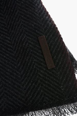 헤링본 패턴 캐시미어 스카프