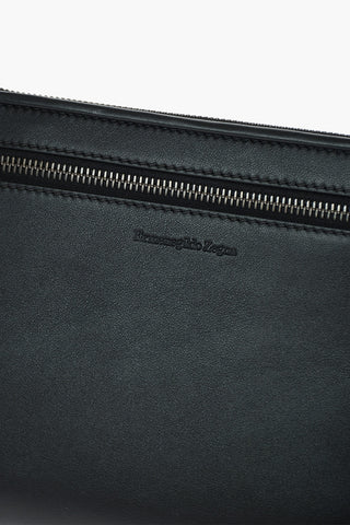 Clutch in Pelle con Dettagli Intrecciati