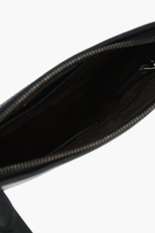 Clutch in Pelle con Dettagli Intrecciati
