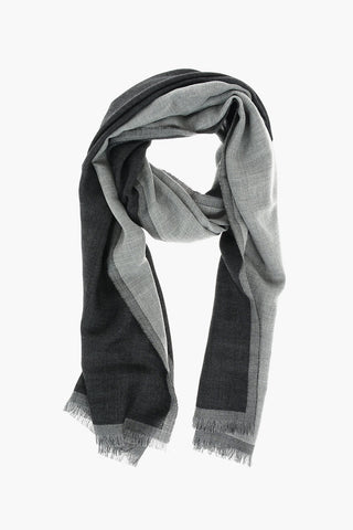 Tone-on-Tone Scarf with Fringes