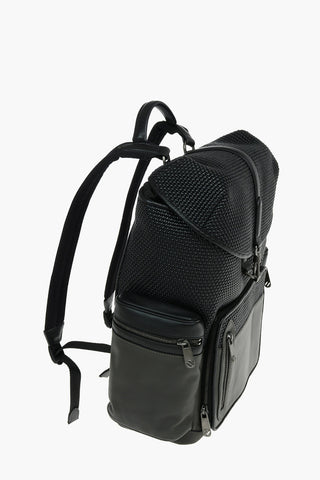 Braided Two-Tone Multpockets Backpack