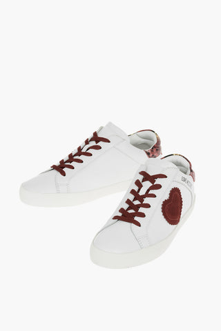 LOVE Sneakers Basse con Lacci a Contrasto