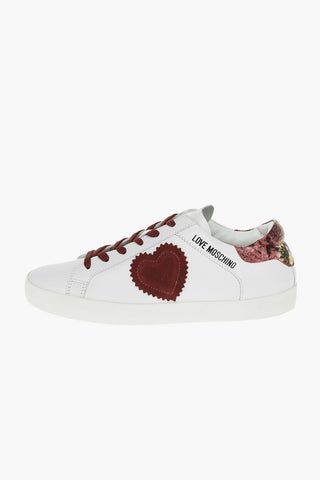 LOVE Sneakers Basse con Lacci a Contrasto