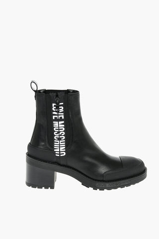 LOVE Leather Chelsea Boots with Size Zip Closure 7cm