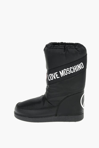 LOVE Contrasting Logo MoonBoot Boots