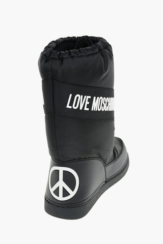 LOVE Contrasting Logo MoonBoot Boots