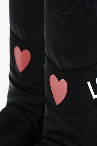LOVE Contrasting Logo MoonBoot Boots