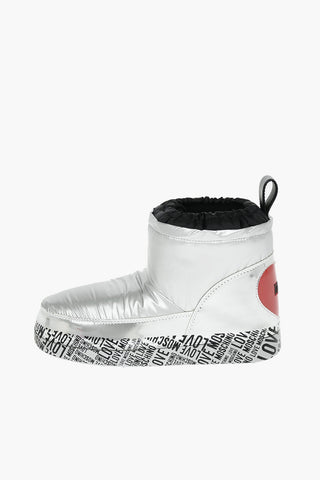 LOVE All Over Logo Sole MoonBoot Ankle Boots