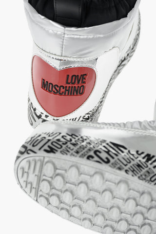 LOVE All Over Logo Sole MoonBoot Ankle Boots