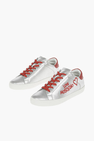 LOVE Laminated Leather Sneakers