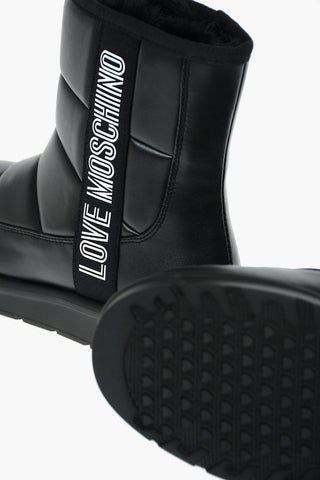 LOVE Stivaletti in Ecopelle con Logo Laterale
