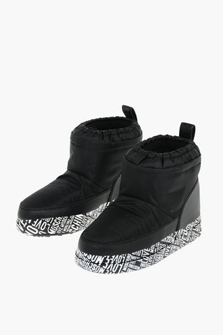 LOVE All Over Logo Sole MoonBoot Ankle Boots