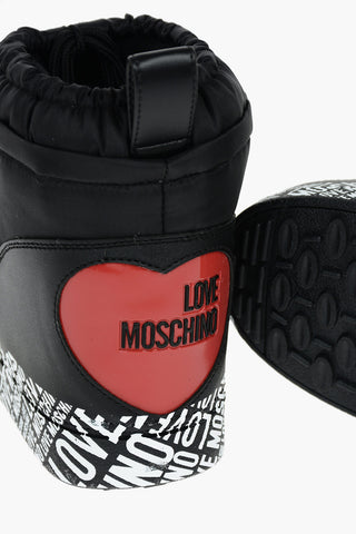 LOVE All Over Logo Sole MoonBoot Ankle Boots