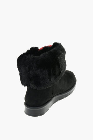 LOVE Faux Suede Leather Ankle Boots