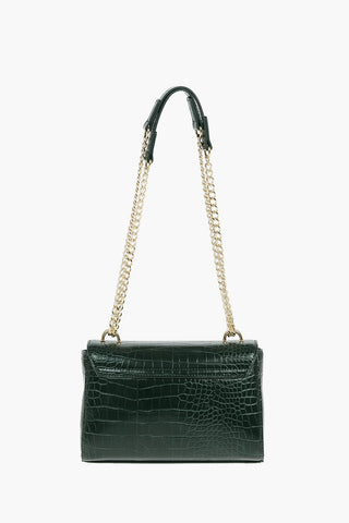 LOVE Faux Leather Crocodile Effect Crossbody Bag