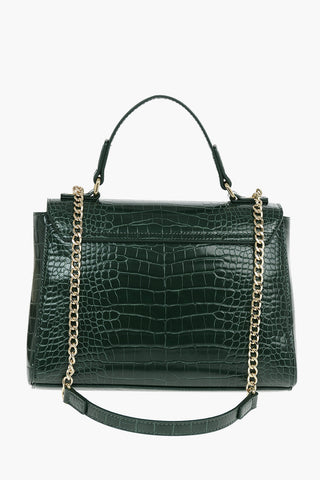 LOVE Faux Leather Crocodile Printed Hand Bag
