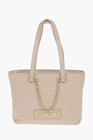 LOVE Faux Leather Quilted Hand Bag