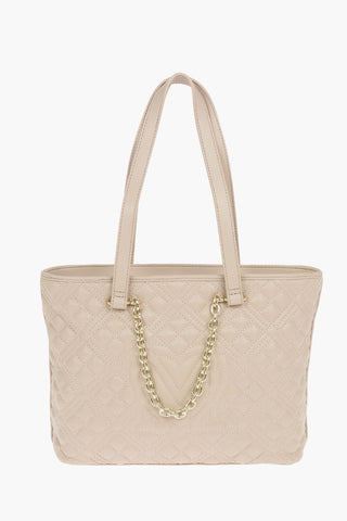 LOVE Faux Leather Quilted Hand Bag