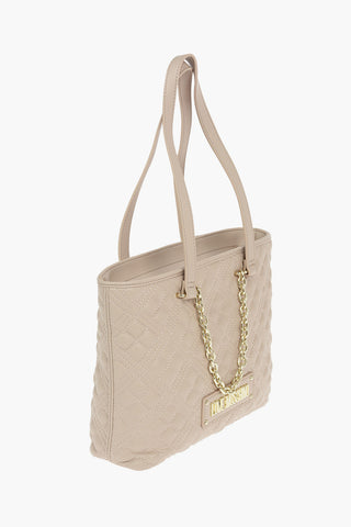 LOVE Faux Leather Quilted Hand Bag