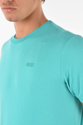 Crew Neck T-DIAMANTIK Embossed Logo T-Shirt