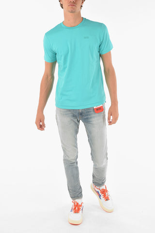 Crew Neck T-DIAMANTIK Embossed Logo T-Shirt