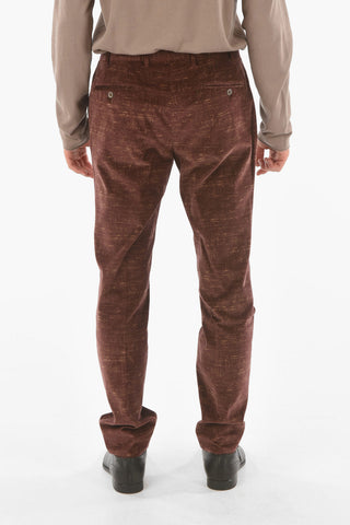 Double-breasted Velvet Suit with Flap Pockets