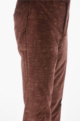 Double-breasted Velvet Suit with Flap Pockets