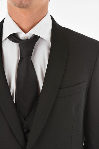 center vent shawl lapel CERIM.ACADEMY 3 piece waistcoat suit